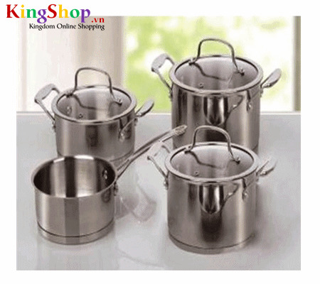 Bộ nồi inox Goldsun CW12-4308SG - Hàng chính hãng