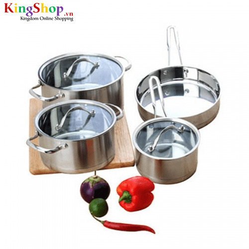 Bộ nồi inox Goldsun GH01-4307SG - Hàng chính hãng