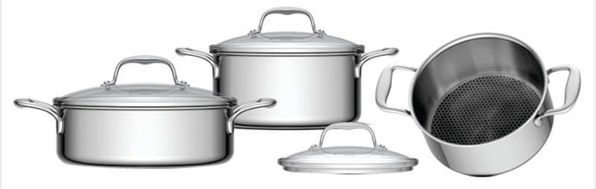 Bộ nồi inox Zemmer D824SS - Hàng chính hãng