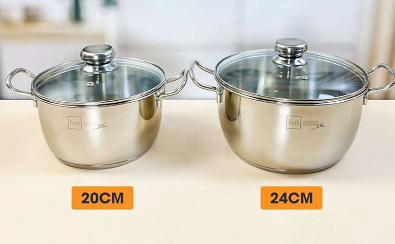 Bộ nồi inox 304 chống dính Fivestar FPB4012 - Hàng chính hãng