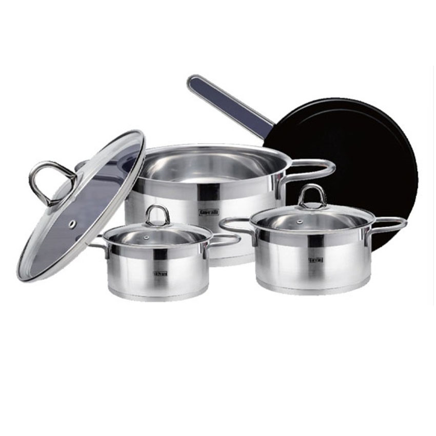 Bộ nồi inox Giovani GP-777-SG được cấu tạo từ chất liệu inox cao cấp, an toàn sức khỏe