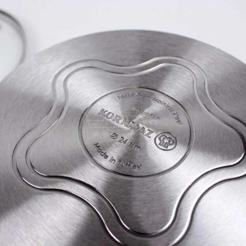 Bộ nồi chảo inox Korkmaz Tombik A1800 - 9 món - Hàng chính hãng