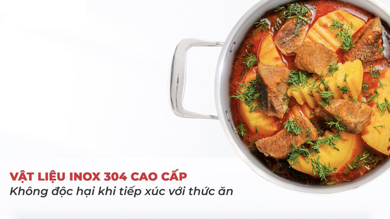 Bộ nồi inox Nagakawa NAG1356 - Hàng chính hãng