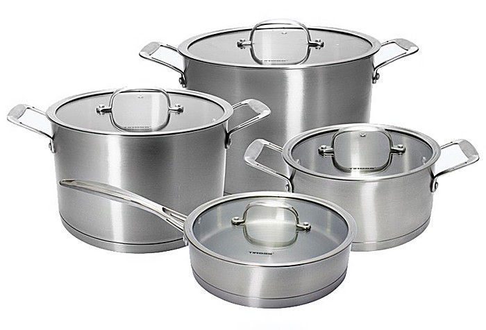 Bộ nồi inox cao cấp Tiross TS871 - 3 nồi và 1 chảo - Hàng chính hãng