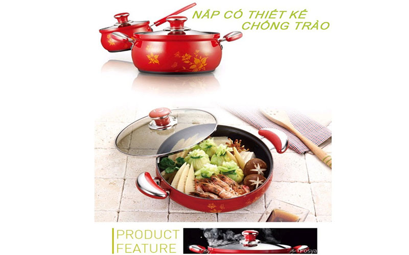 Bộ nồi nhôm 5 chiếc PoongNyun FAPV - Hàng chính hãng