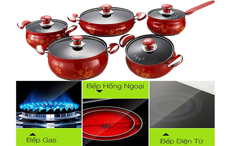 Bộ nồi nhôm 5 chiếc PoongNyun FAPV - Hàng chính hãng