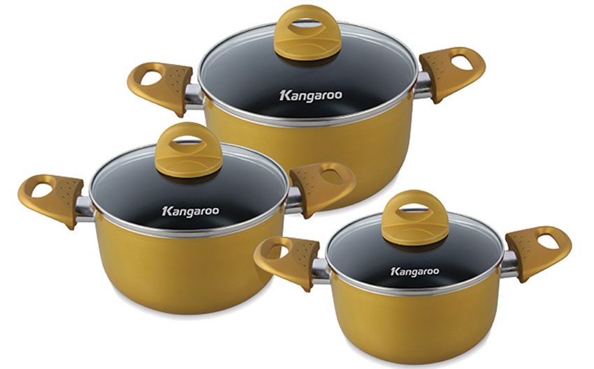 Bộ nồi nhôm Kangaroo KG935 - Hàng chính hãng