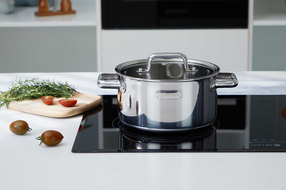 Bộ nồi inox liền khối Elmich Trimax ECO EL-8005 size 18, 20, 26, quánh 16cm - Hàng chính hãng