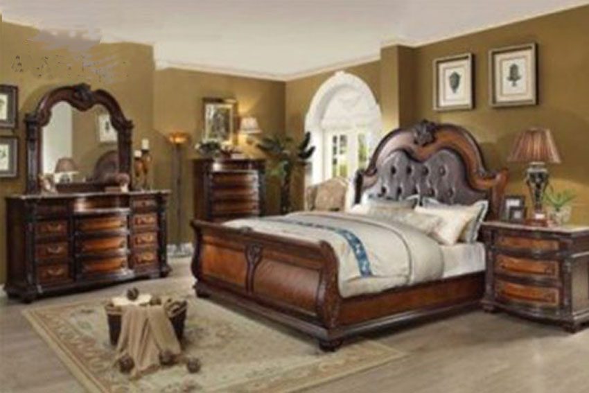 Bộ phòng ngủ gỗ Cherry xuất đi Ý - Hàng chính hãng