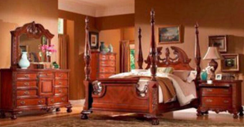 Bộ phòng ngủ xuất Châu âu 1m56 x 2m - Hàng chính hãng