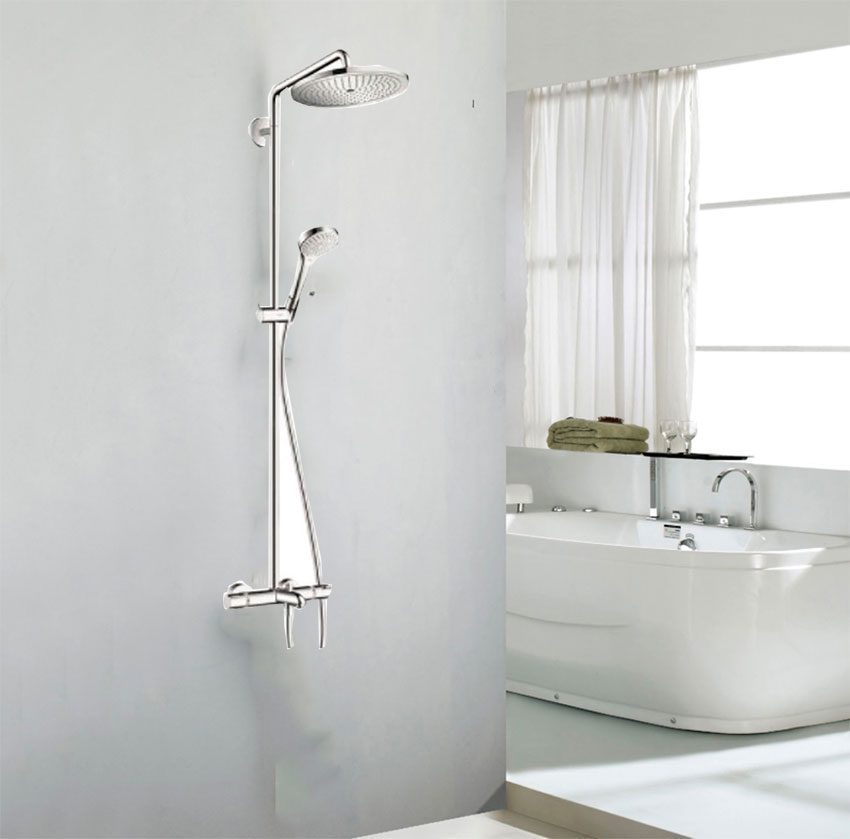 Thiết kế hiện đại và tinh tế của bộ sen cây điều nhiệt có xả bồn Croma Select S280