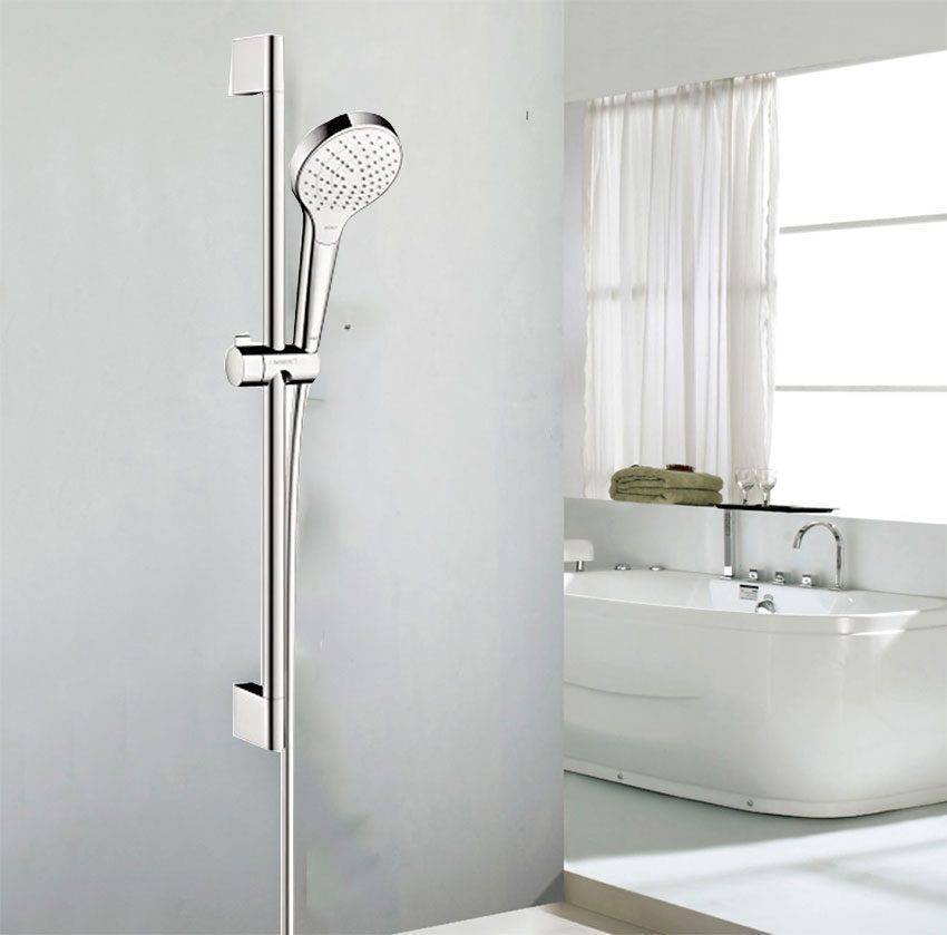 Thiết kế hiện đại, sang trọng của bộ sen tay kèm thanh trượt Hafele Croma Select E Vario