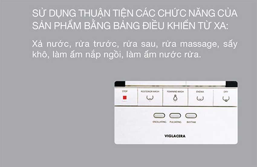 Bồn cầu điện tử Viglacera V90 - Hàng chính hãng