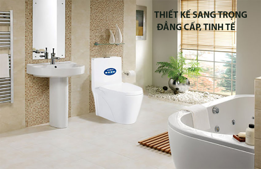 Bồn cầu liền khối Sarika SR-007 - Hàng chính hãng