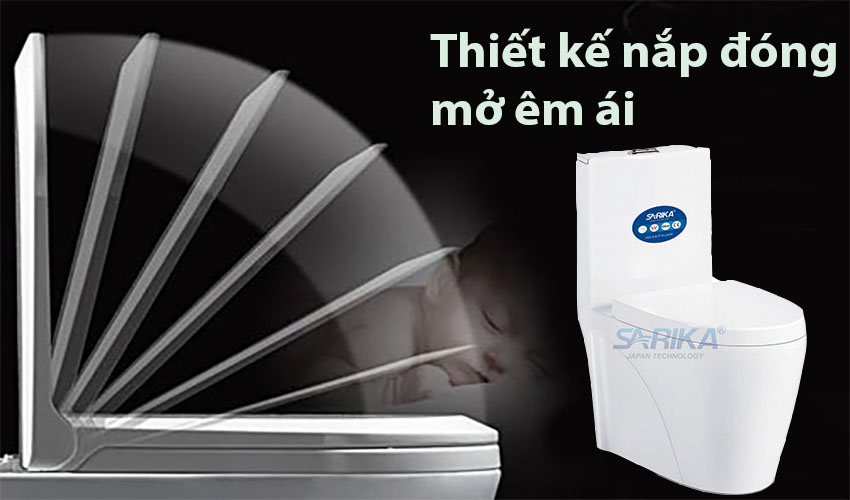 Bồn cầu liền khối Sarika SR-007 - Hàng chính hãng