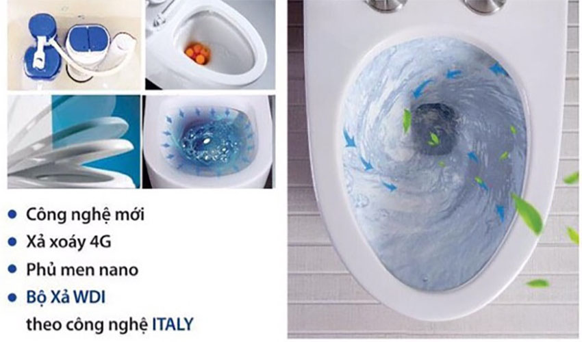 Bồn cầu liền khối Sarika SR–011 - Hàng chính hãng