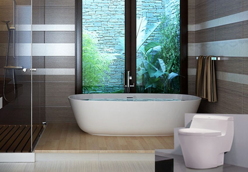 Ứng dụng của bàn cầu một khối American Standard 2040-WT