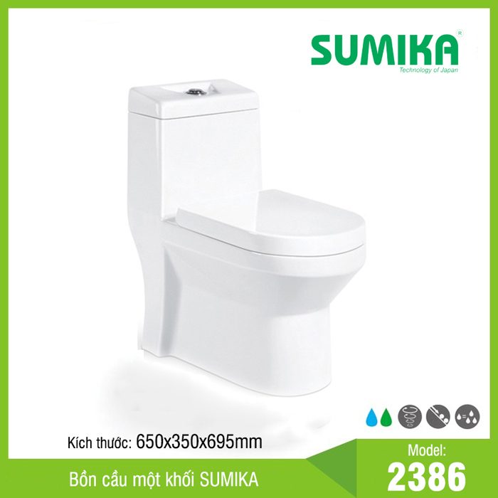 Bồn cầu một khối Sumika 2386 (1018) - Hàng chính hãng