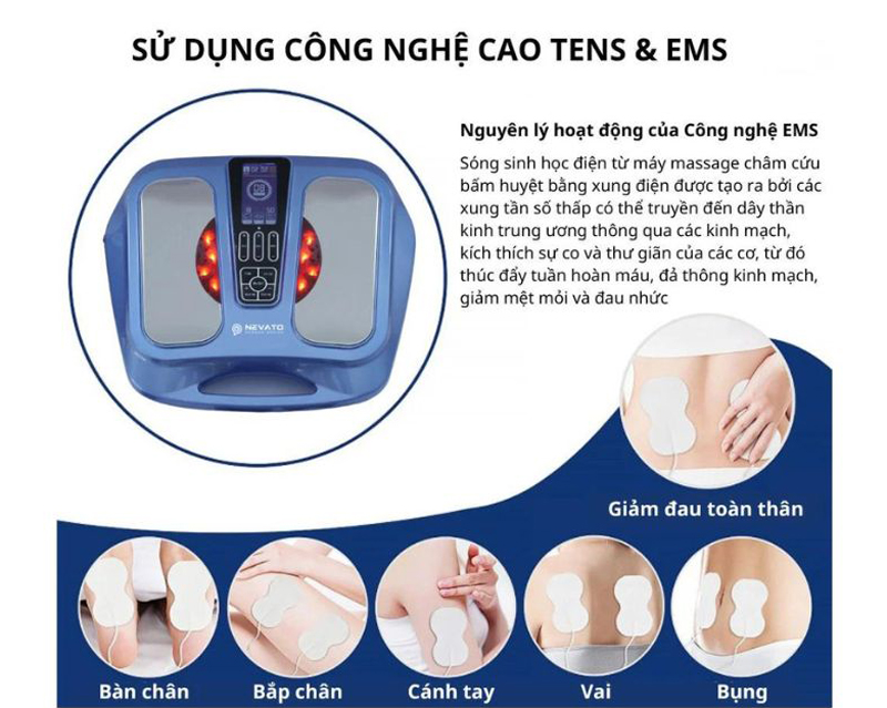 Bồn massage ngâm chân Nevato NVE1310 - Hàng chính hãng
