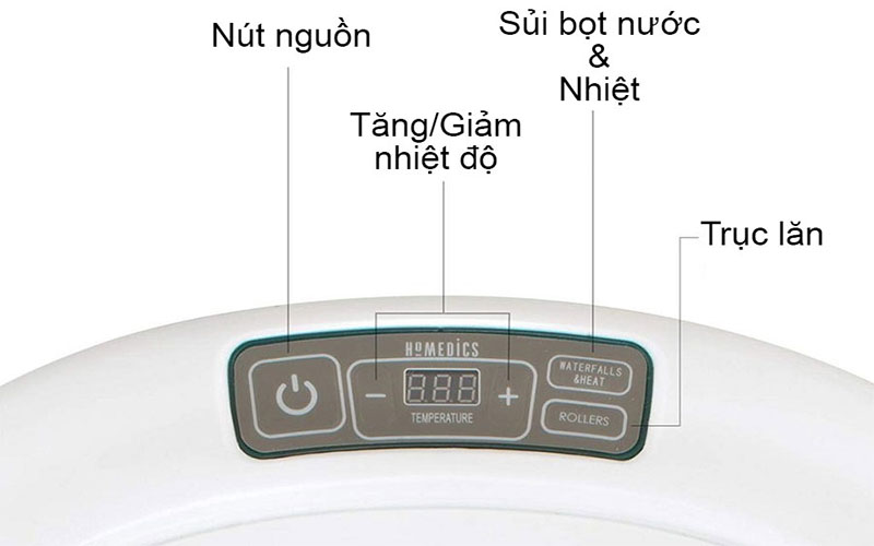 Bồn ngâm chân con lăn tự động HoMedics FB-650 - Hàng chính hãng
