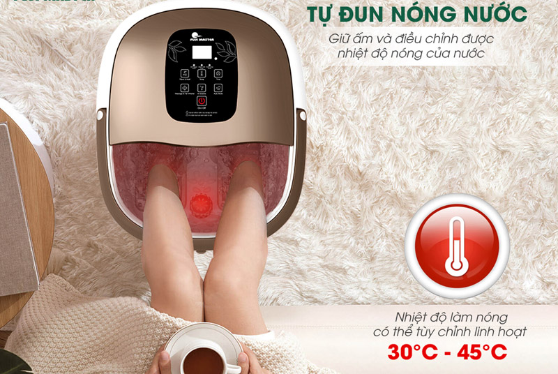 Tự làm nóng nước, giữ ấm và điều chỉnh được nhiệt độ nước nóng