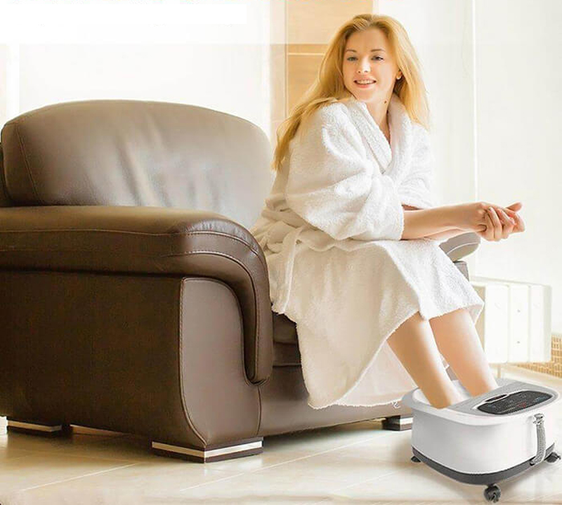 Bồn ngâm chân con lăn tự động SereneLife SLFTSP12S - Hàng chính hãng