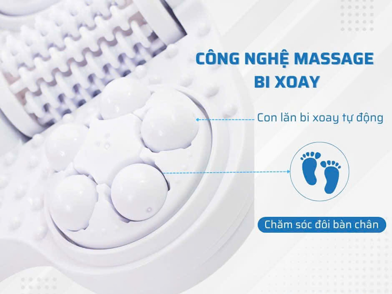 Bồn ngâm chân con lăn tự động SereneLife SLFTSP12S - Hàng chính hãng