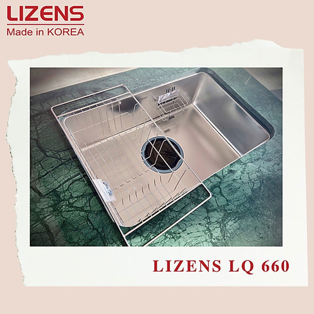 Bồn rửa chén inox 304 1 ngăn Lizens LQ 660 - Hàng chính hãng