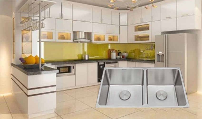 Ứng dụng của bồn rửa chén 2 ngăn Molloca MS6081