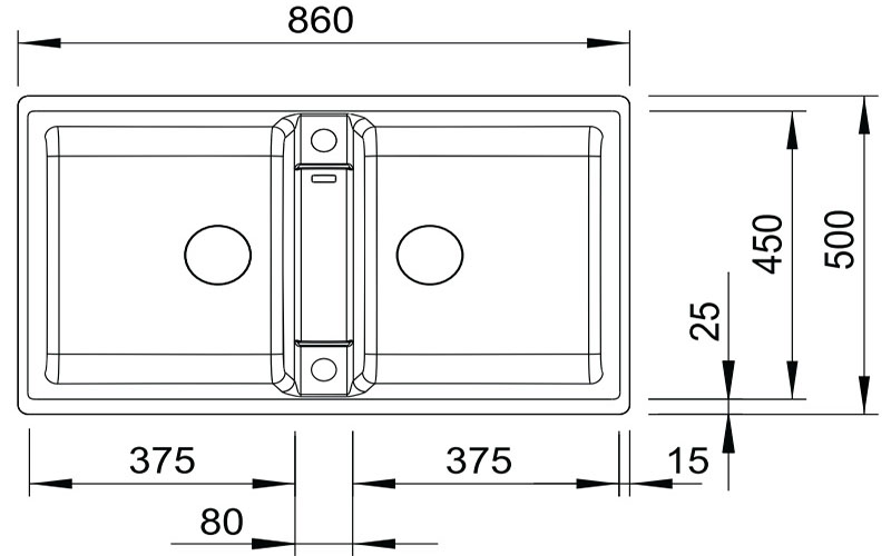 Bồn rửa chén bằng đá Hafele Blancozia 9 567.68.640 - Hàng chính hãng