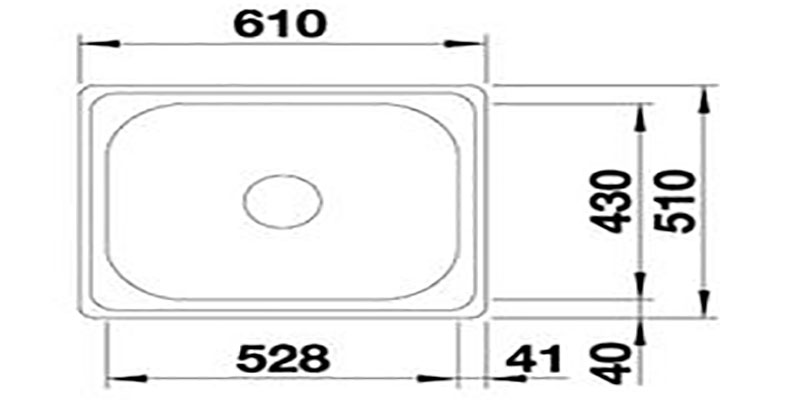 Bồn rửa chén inox Hafele Blanco PLENTA 6570.27.190
