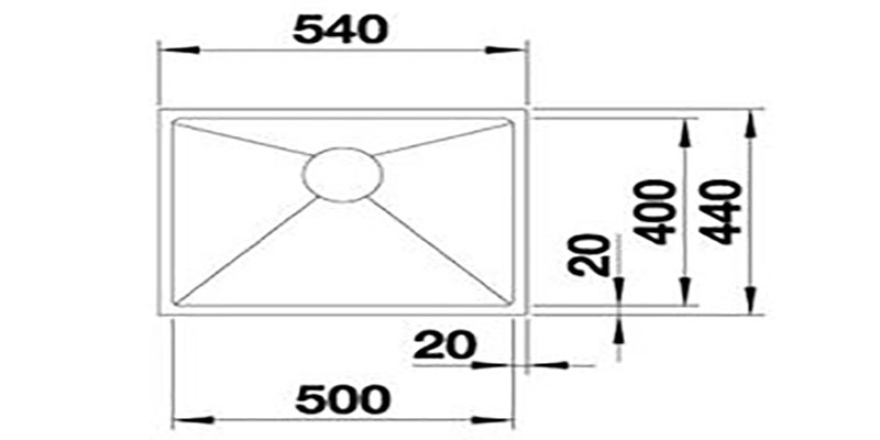Bồn rửa chén inox Hafele Blanco Quatrus R15 500-IU 570.27.150