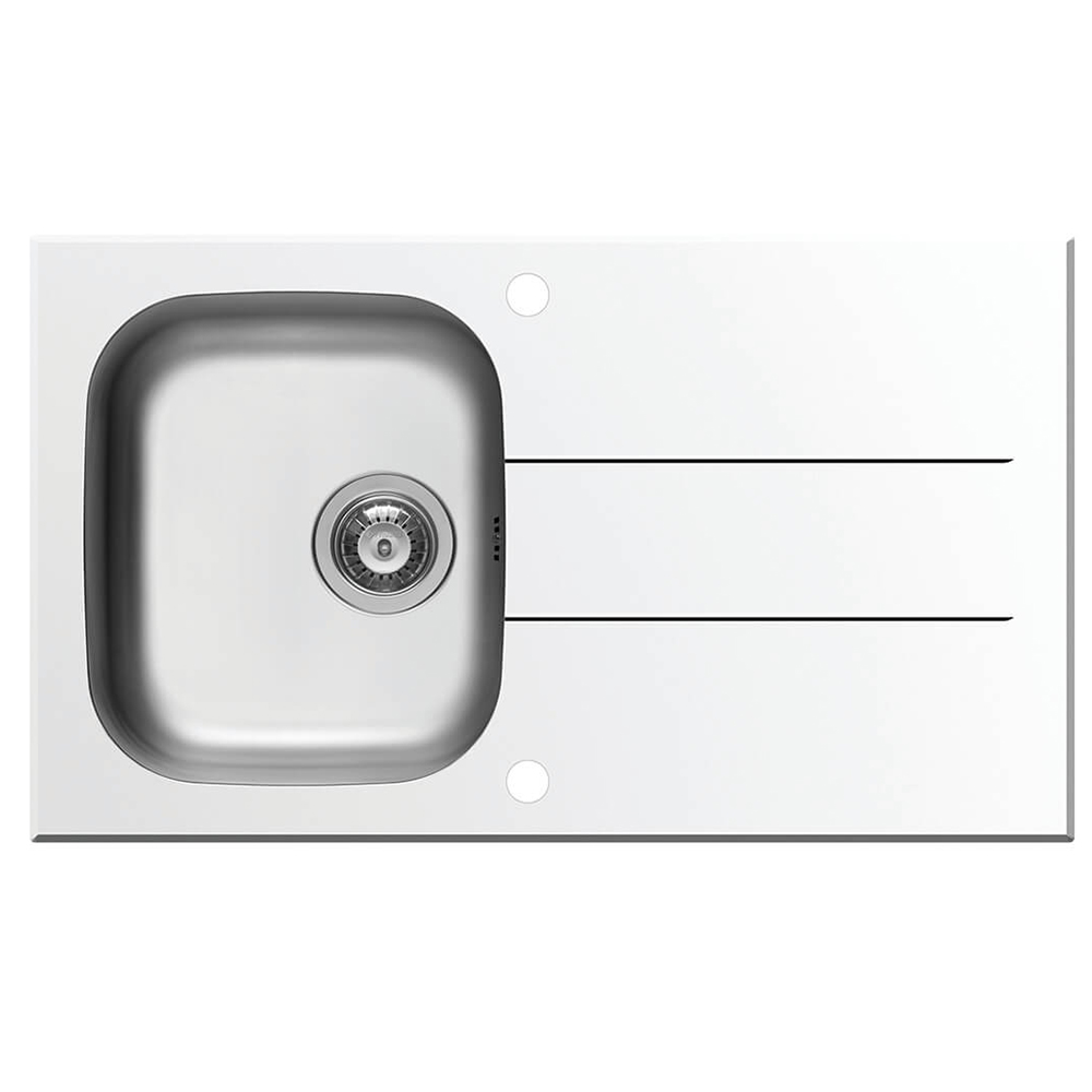 Chậu rửa chén Elica Concerto 1B 1D – White - Hàng chính hãng