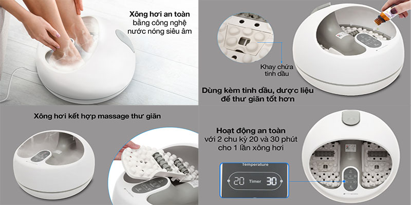 Bồn xông hơi massage chân Rio FTBH9 - Hàng chính hãng