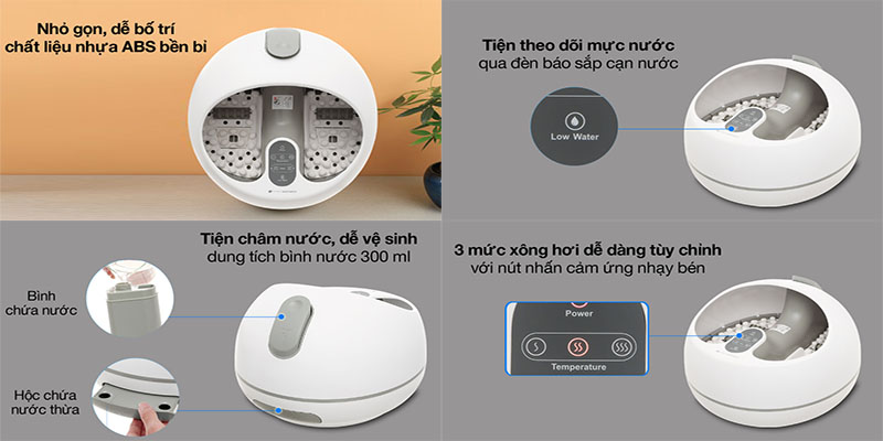 Bồn xông hơi massage chân Rio FTBH9 - Hàng chính hãng