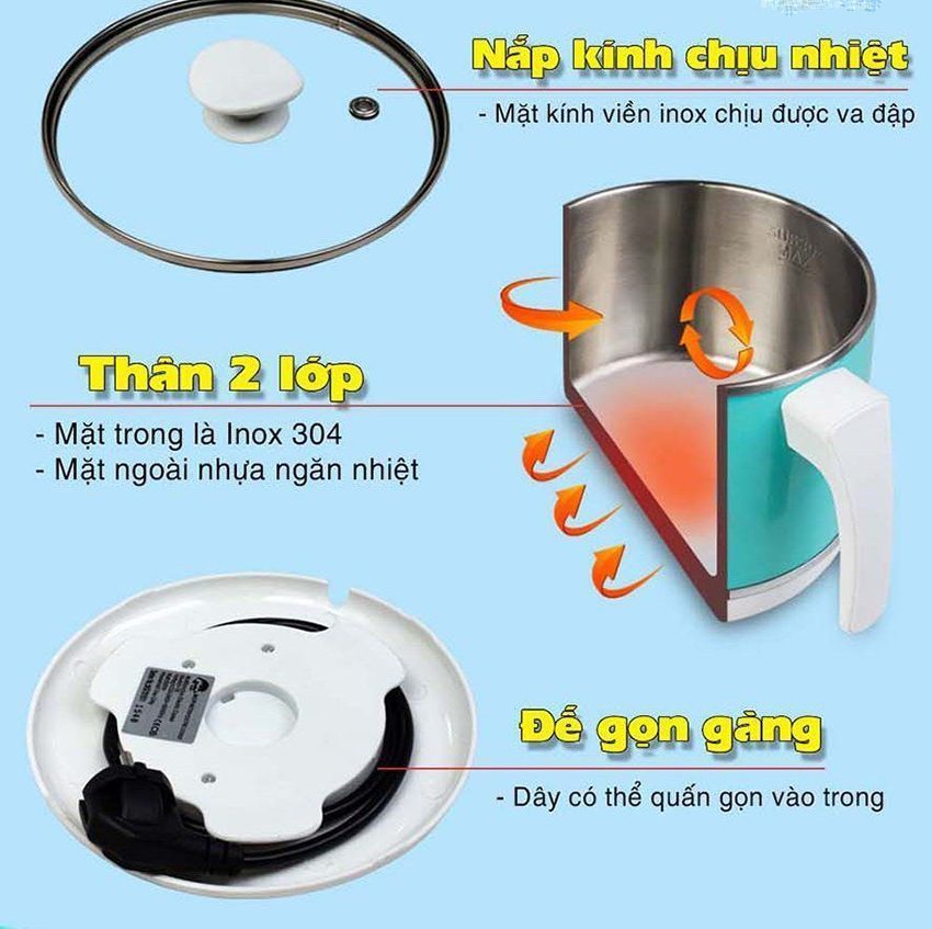 Ca nấu đa năng Iruka I-18 - Hàng chính hãng