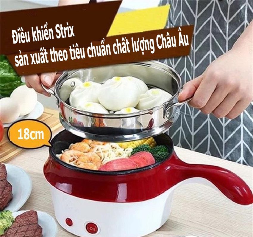 Ca nấu mì có lồng hấp 18cm - Hàng chính hãng