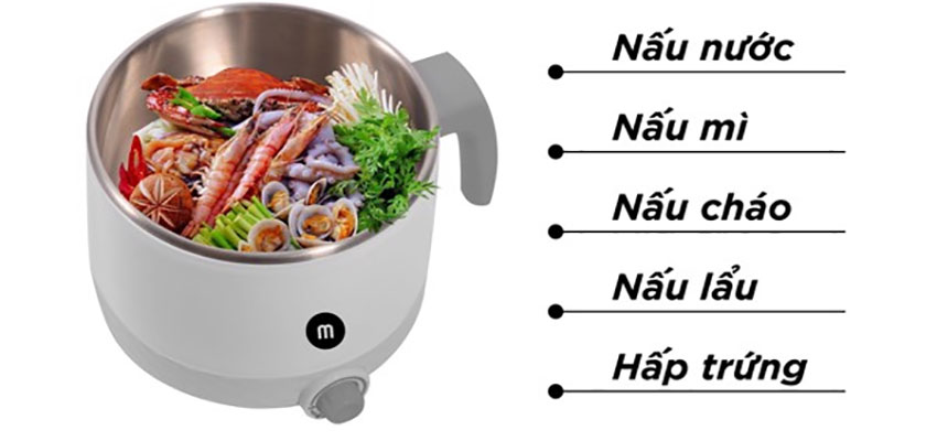 Ca nấu siêu tốc Mishio MK214 - Hàng chính hãng