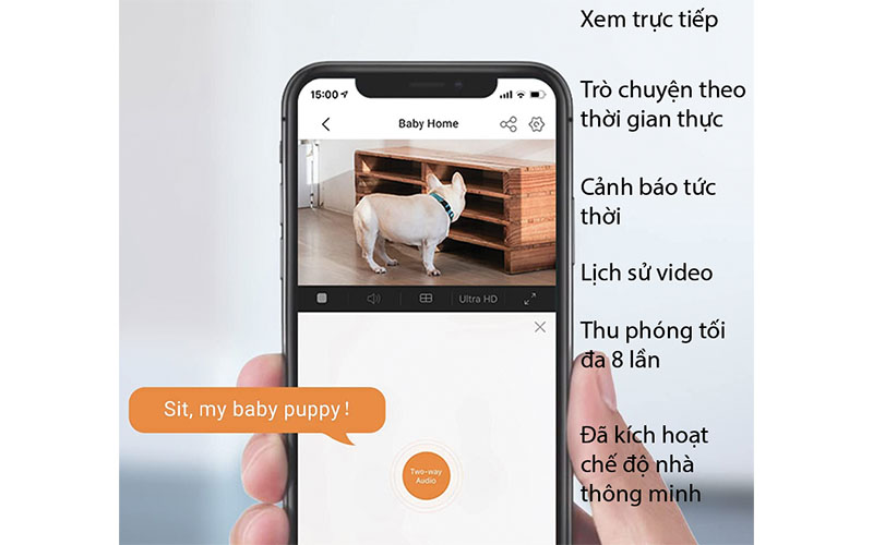 Khả năng đàm thoại 2 chiều của Camera Wifi thông minh Ezviz C6N