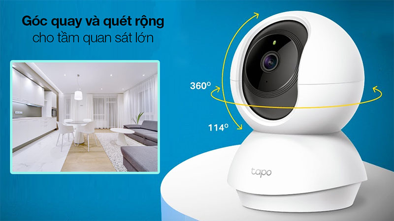 Camera IP Wifi 360 độ 3MP TP-Link Tapo C210 - Hàng chính hãng