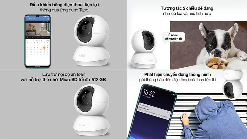 Camera IP Wifi 360 độ 3MP TP-Link Tapo C210 - Hàng chính hãng