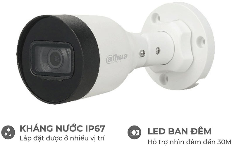 Camera IP Wifi Dahua DH-IPC-HFW1230DS1-S5 - Hàng chính hãng