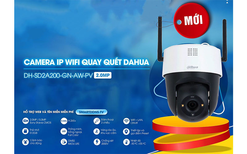 Camera IP Wifi Dahua DH-SD2A200-GN-AW-PV - Hàng chính hãng