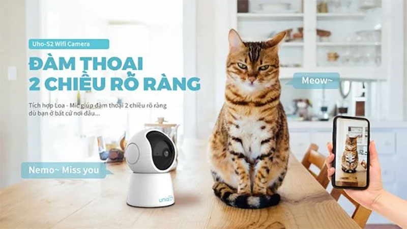 Khả năng đàm thoại 2 chiều của Camera IP Wifi Uniarch UHO-S2