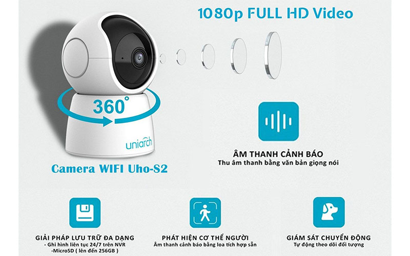 Camera IP Wifi Uniarch UHO-S2
