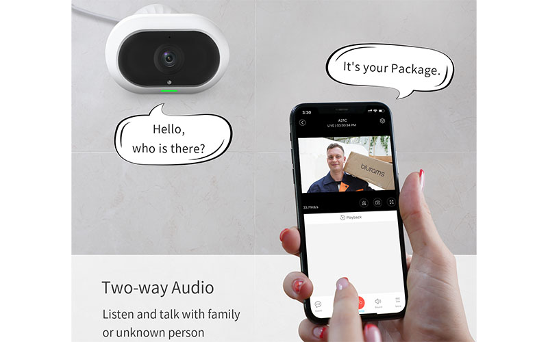 Camera IP ngoài trời Blurams A21C - Hàng chính hãng