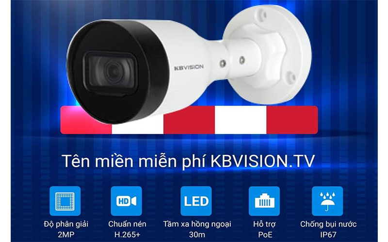 Camera IP thân Kbvision KX-A2111N3 - Hàng chính hãng