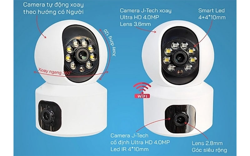 Camera Ip wifi 2 mắt Yoosee 2304 - Hàng chính hãng