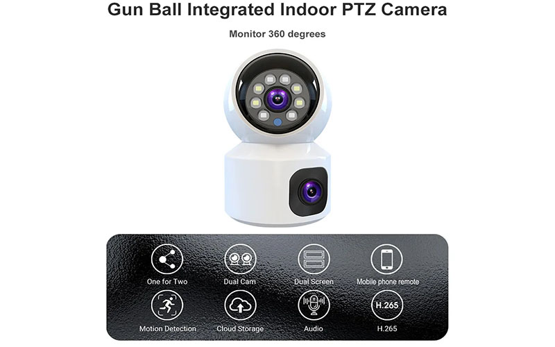 Camera Ip wifi 2 mắt Yoosee 2304 - Hàng chính hãng