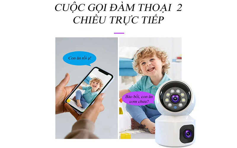 Camera Ip wifi 2 mắt Yoosee 2304 - Hàng chính hãng